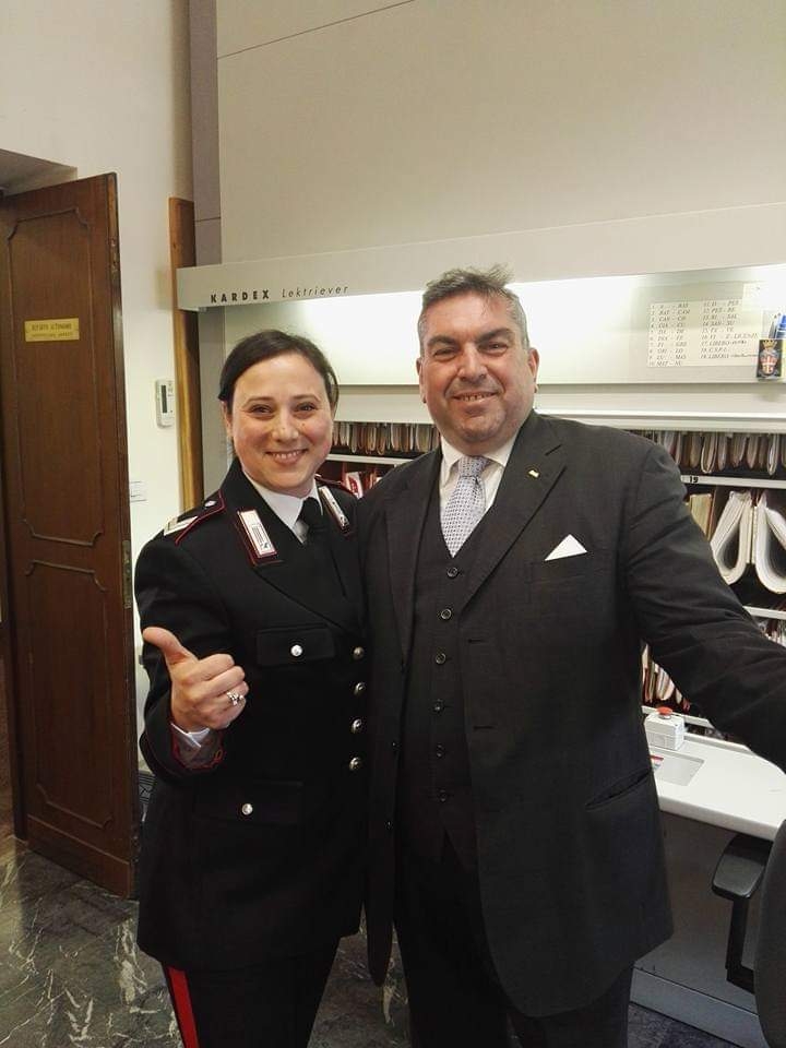 angelo capoccia con carabiniera